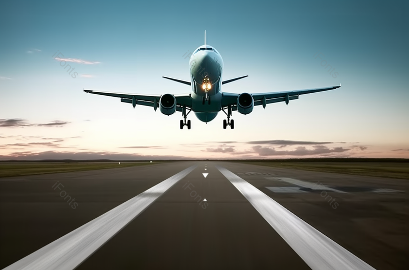 飞机起飞黎明出差商务旅行摄影图实拍特写,高清,摄影图,摄影图片,图片大全,摄影图免费下载